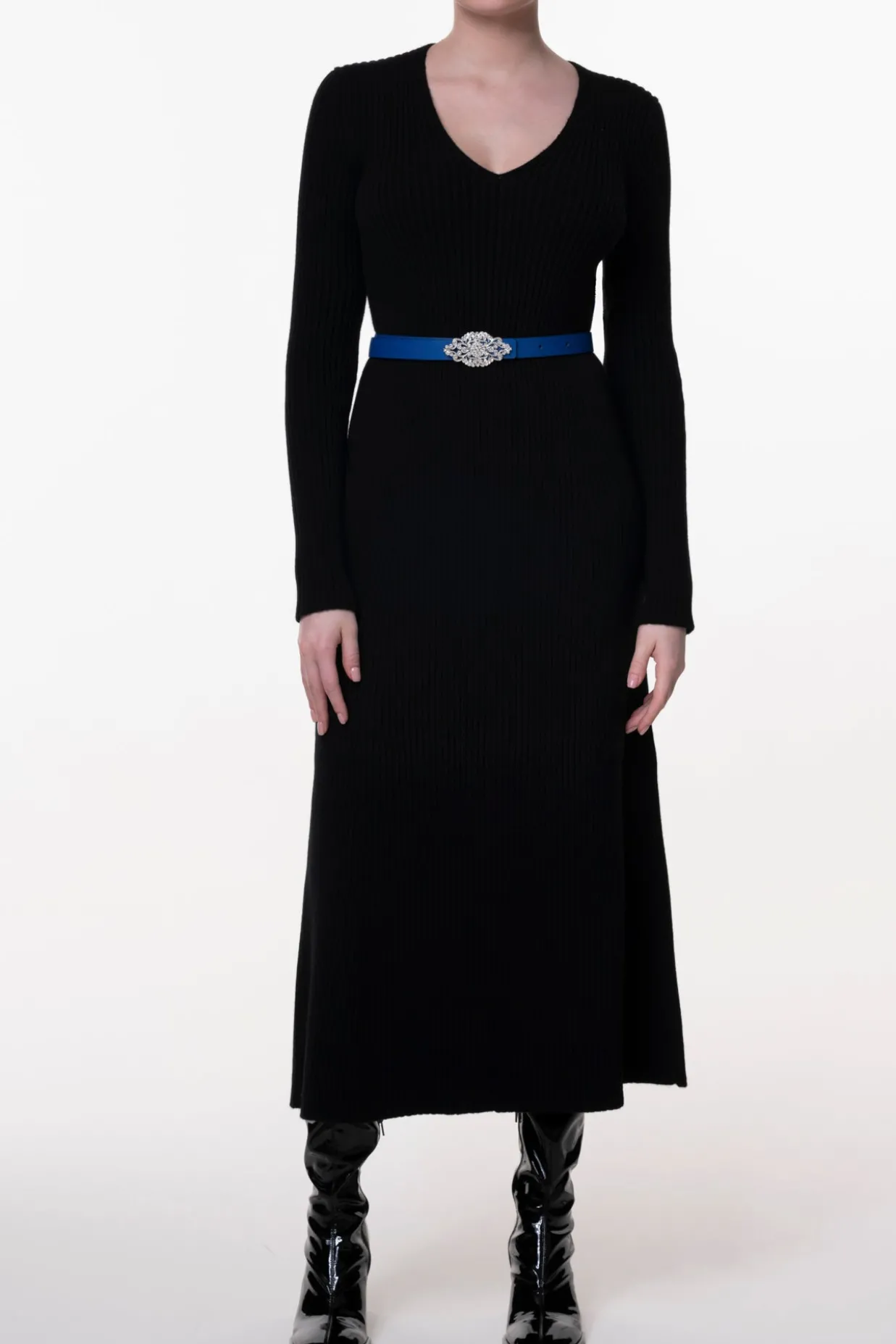 Adriel Wool and Cashmere-blend Dress