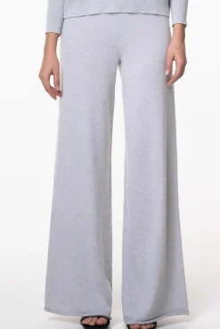Akeem Cashmere Wide-Leg Pants In Pumice