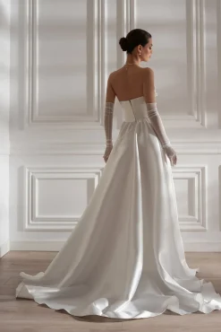 Alaya Mikado Dress In Ivory