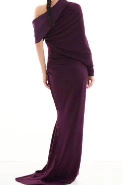 Amara Dress In Plum