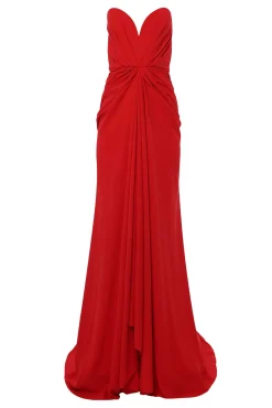 Ammuri Long Dress In Hot-Red