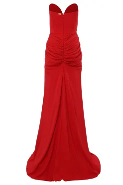 Ammuri Long Dress In Hot-Red