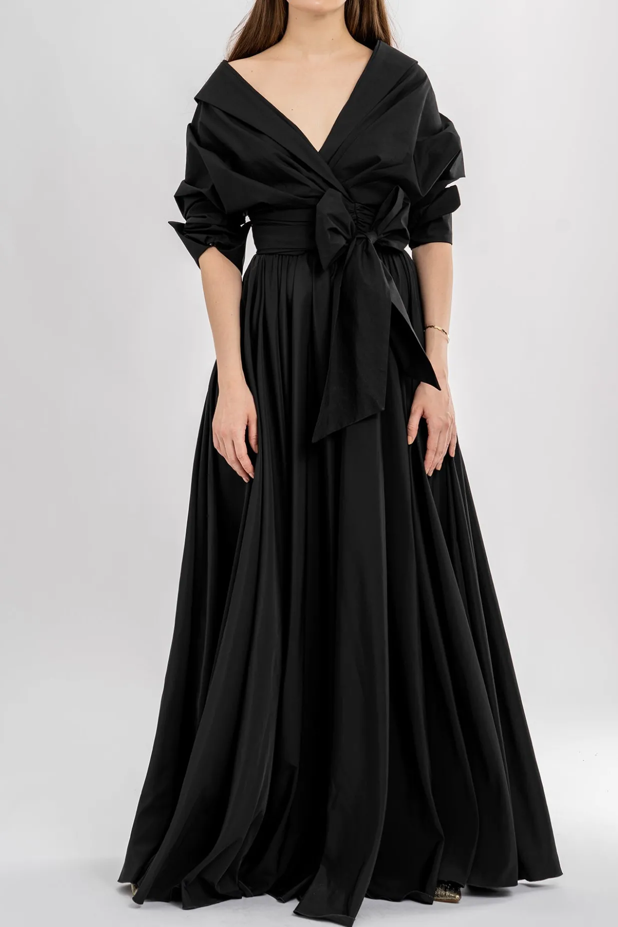 Angelina Cotton Shirt In Black
