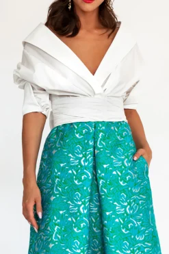 Angelina Cotton Shirt In White