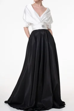 Angelina Satin Shirt In White