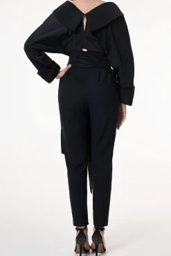 Angelina Taffeta Shirt In Black