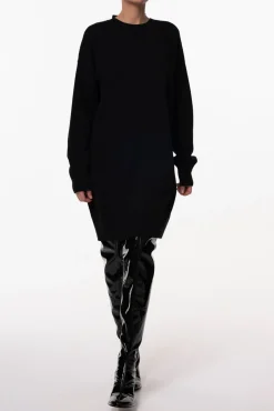 Aniel Open Back Wool and Cashmere-blend Dress