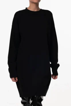Aniel Open Back Wool and Cashmere-blend Dress