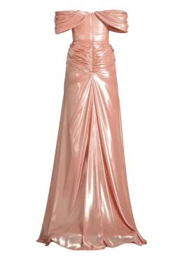 Anisa Long Dress In Seashell