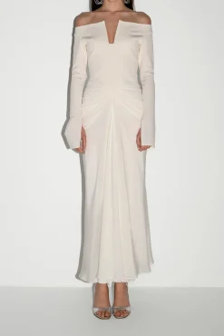 Anita Ankle Length Dress In Off-White