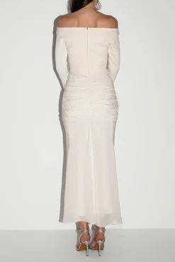 Anita Ankle Length Dress In Off-White