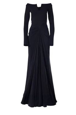 Anita Long Dress In Black