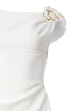 Avra Midi Dress In Off-White