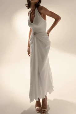 Blanca Midi Dress In Off-White
