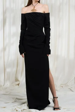 Cara Long Dress In Black