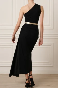 Charlotte Midi Dress In Black