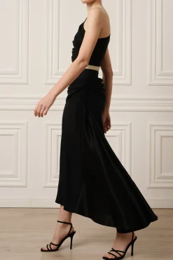 Charlotte Midi Dress In Black