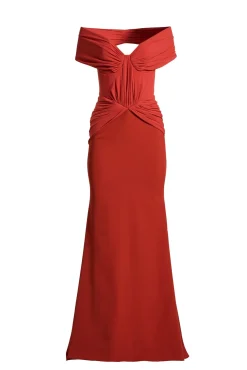 Dalila Dress In Terracotta