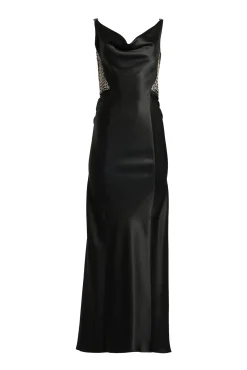 Elaris Dress In Black-Silver