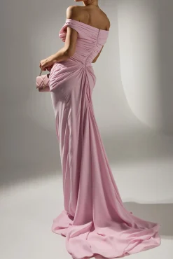 Eliza Long Dress In Ballet-Pink