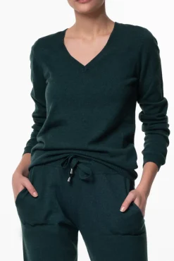 Evangeline V-Neck Cashmere Sweater
