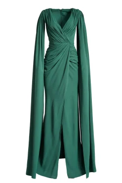 Evelyn Dress In Dark-Green