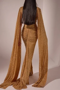 Evelyn Dress In Gold