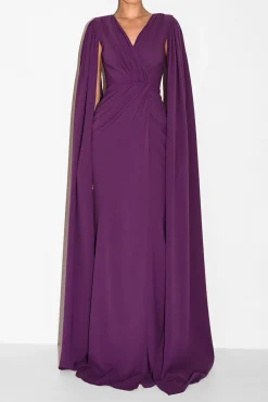 Evelyn Dress In Plum