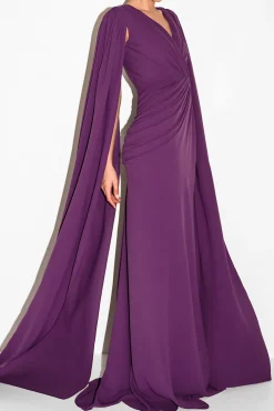 Evelyn Dress In Plum