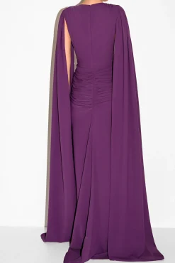 Evelyn Dress In Plum