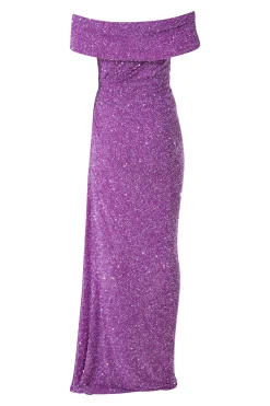 Gaia Dress In Royal-Lilac