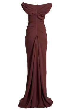 Hedy Long Dress In Merlot