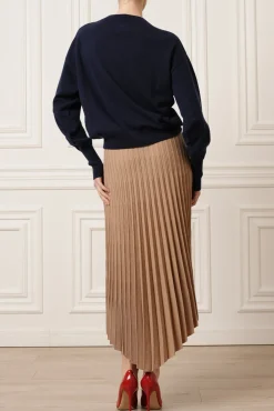 Huda V-Neck Cashmere Sweater In Neptune