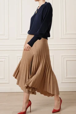 Huda V-Neck Cashmere Sweater In Neptune