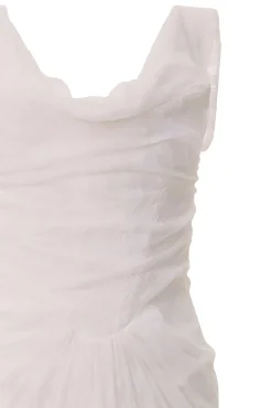 Ines Stretch Lace Dress In Off-White