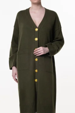 Jair Wool and Cashmere-blend Long Cardigan