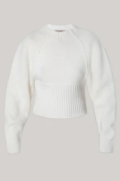 Jophiel Wool and Cashmere-blend Sweater In Bianco