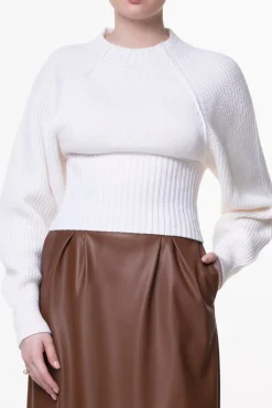 Jophiel Wool and Cashmere-blend Sweater In Bianco