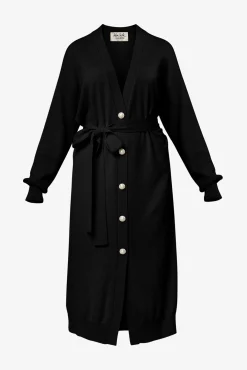 Lani Cashmere Long Cardigan In Embassy