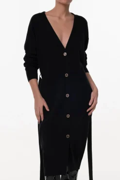 Lani Cashmere Long Cardigan In Embassy