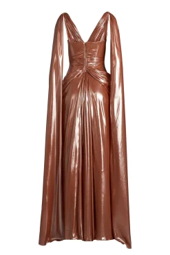 Layla Dress In Copper-Blush