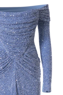 Lorene Dress In Sky-Blue