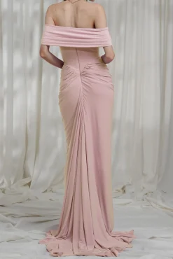 Lorene Jersey Dress In Blush