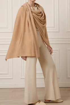 Lux Cashmere Scarf In Dune
