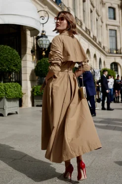 Marlene Trench Coat In Camel