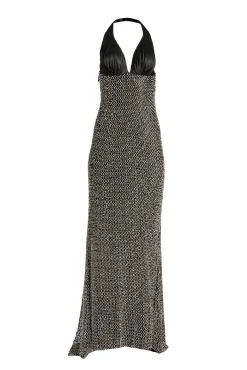 Orea Dress In Black-Silver