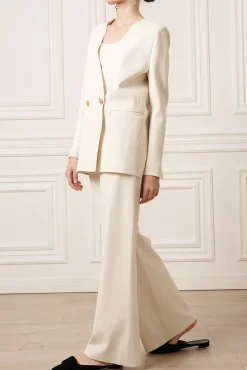 Pax Viscose Jersey Wide-Leg Pants In Off-White