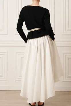 Rania Boat Neck Cashmere Sweater In Embassy