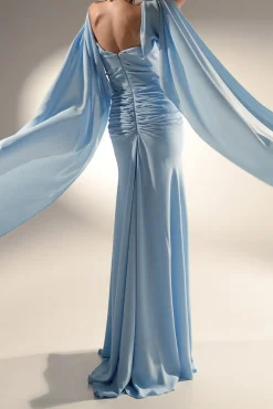 Saliya Dress In Sky-Blue