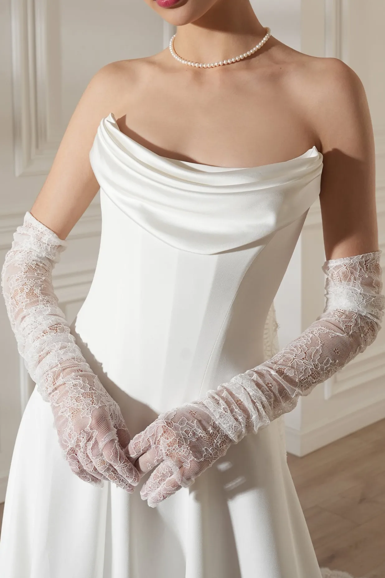 Salma Long Dress In Off-White